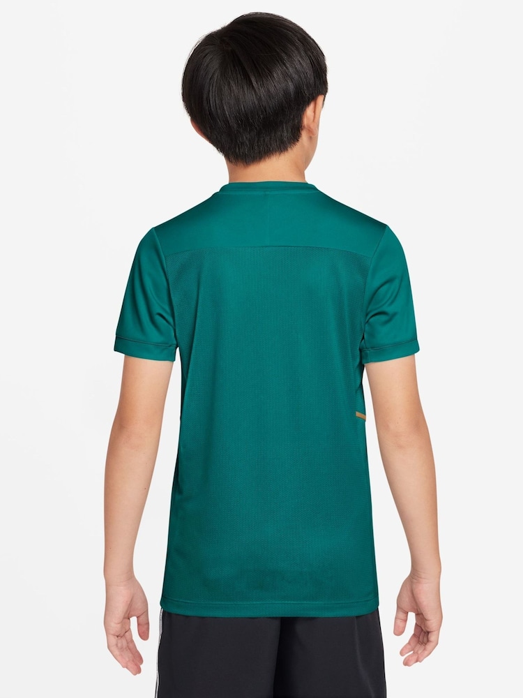 Nike Green Academy 25 Dri-FIT Football T-Shirt - Image 2 of 3 Nike Green Academy 25 Dri-FIT Football T-Shirt - Image 2 of 3