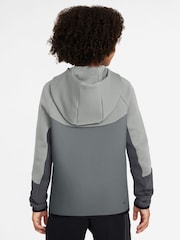 Nike Smoke Grey Tech Fleece Zip Through Hoodie - Image 2 of 3