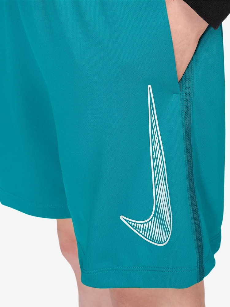 Nike Energy Blue Multi Dri-FIT Training Shorts - Image 4 of 4 Nike Energy Blue Multi Dri-FIT Training Shorts - Image 4 of 4
