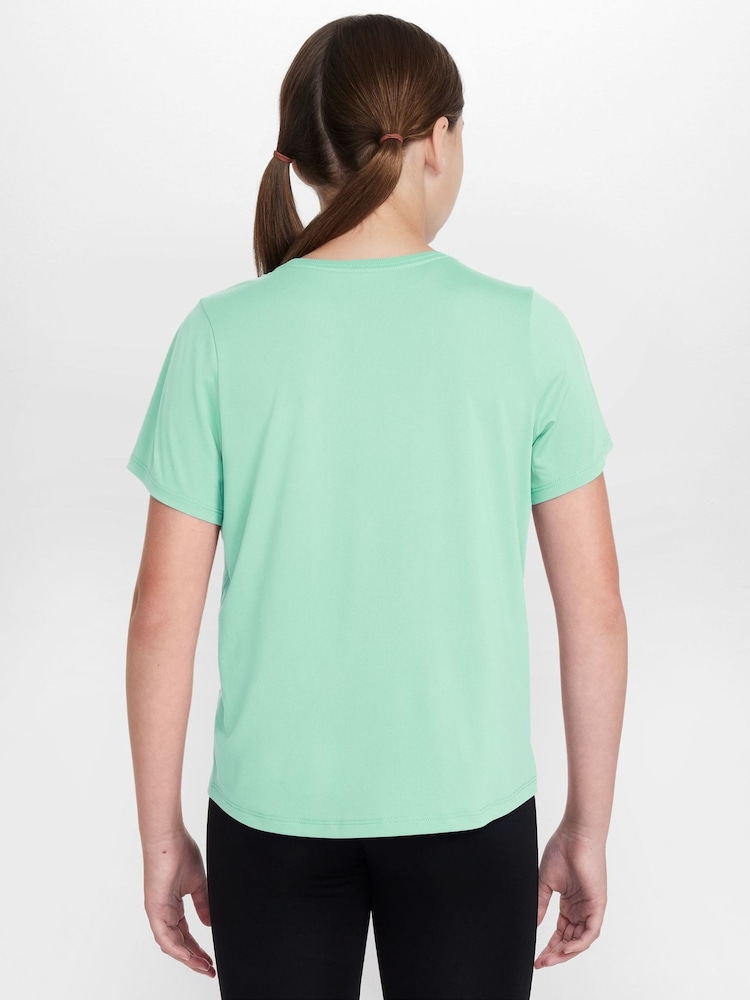 Nike Arctic Green Dri-FIT One Short Sleeve T-Shirt - Image 2 of 3 Nike Arctic Green Dri-FIT One Short Sleeve T-Shirt - Image 2 of 3