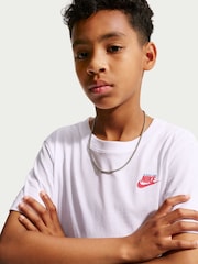 Nike White Graphic T-Shirt - Image 4 of 5