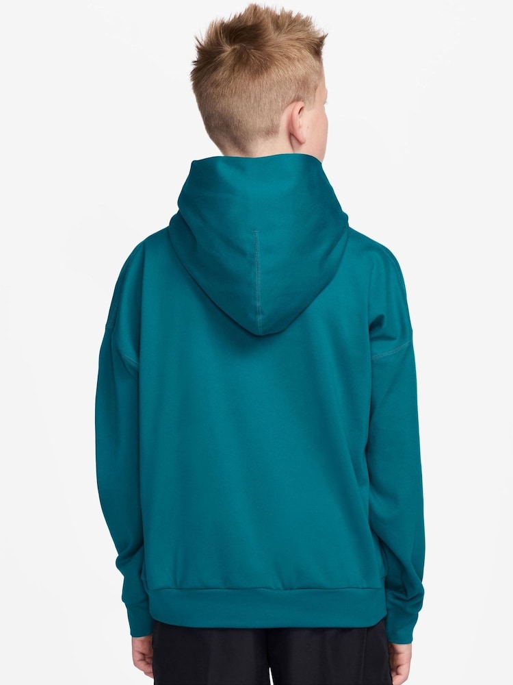 Nike Bright Spruce Green Pro Overhead Hoodie - Image 2 of 3 Nike Bright Spruce Green Pro Overhead Hoodie - Image 2 of 3