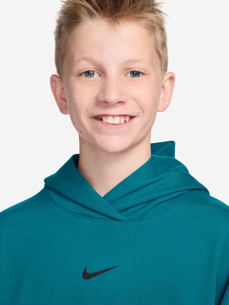 Nike Bright Spruce Green Pro Overhead Hoodie - Image 3 of 3 Nike Bright Spruce Green Pro Overhead Hoodie - Image 3 of 3
