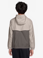 Nike Particle Grey Sportswear Windrunner Hooded Repel Jacket - Image 2 of 3