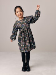 Laura Ashley Long Sleeve Woodlad Print Dress - Slika 1 od 10