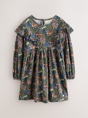 Laura Ashley Long Sleeve Woodlad Print Dress - Slika 6 od 10