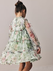 Laura Ashley Floral Mesh Dress - 圖片 2/12