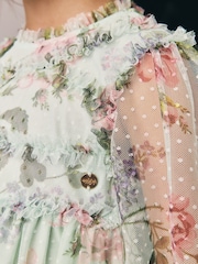 Laura Ashley Floral Mesh Dress - 圖片 6/12