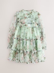 Laura Ashley Floral Mesh Dress - 圖片 7/12