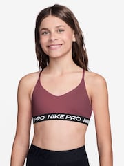 Nike Pink Smoke Pro Indy Sports Bra - Image 1 of 3