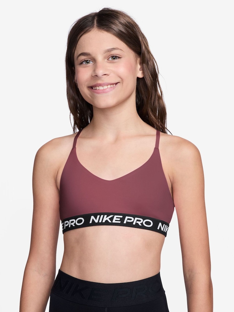Nike Pink Smoke Pro Indy Sports Bra - Image 1 of 3