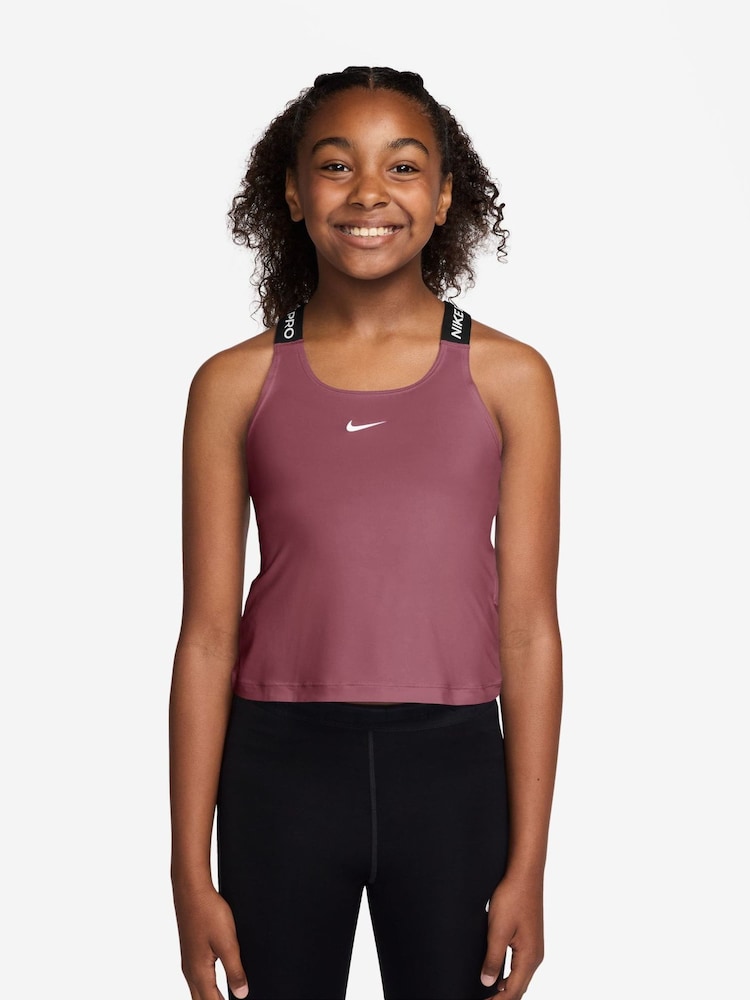 Nike Pink Smoke Pro Dri-FIT Tank Top - Image 1 of 3 Nike Pink Smoke Pro Dri-FIT Tank Top - Image 1 of 3