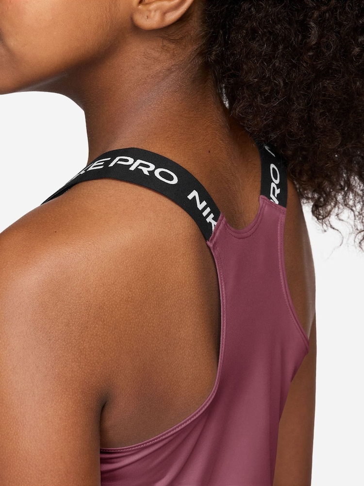 Nike Pink Smoke Pro Dri-FIT Tank Top - Image 3 of 3 Nike Pink Smoke Pro Dri-FIT Tank Top - Image 3 of 3