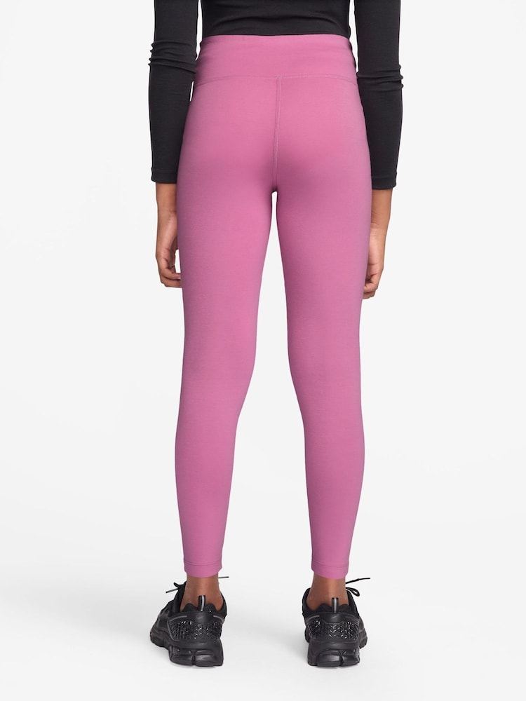 Nike Playful Pink High Waisted Leggings - Image 2 of 3 Nike Playful Pink High Waisted Leggings - Image 2 of 3