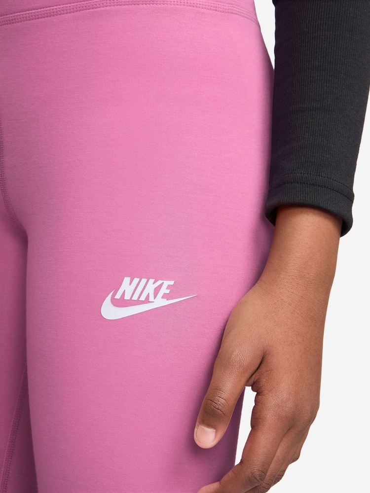 Nike Playful Pink High Waisted Leggings - Image 3 of 3 Nike Playful Pink High Waisted Leggings - Image 3 of 3