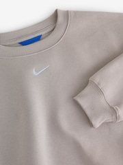Gris particules - Sweat-shirt surdimensionné en polaire Nike Studio - Image 5 de 6