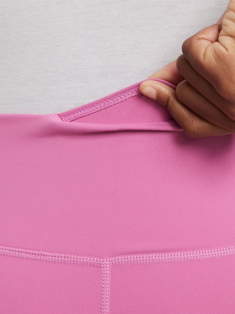 Nike Playful Pink Dri-FIT One 5 Inch Bike Shorts - Image 4 of 4 Nike Playful Pink Dri-FIT One 5 Inch Bike Shorts - Image 4 of 4