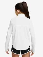 Nike White Tempo Dri-FIT Long-Sleeve Half-Zip Top - Image 2 of 3