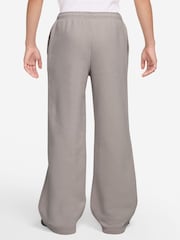 Nike Particle Grey Studio Fleece Wide Leg Joggers - Image 2 of 3