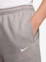 Nike Particle Grey Studio Fleece Wide Leg Joggers - Image 3 of 3