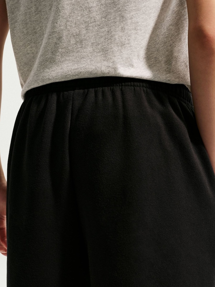 Nike Black Girls' Sportswear Studio/Club Fleece Loose Pants - Image 5 of 5