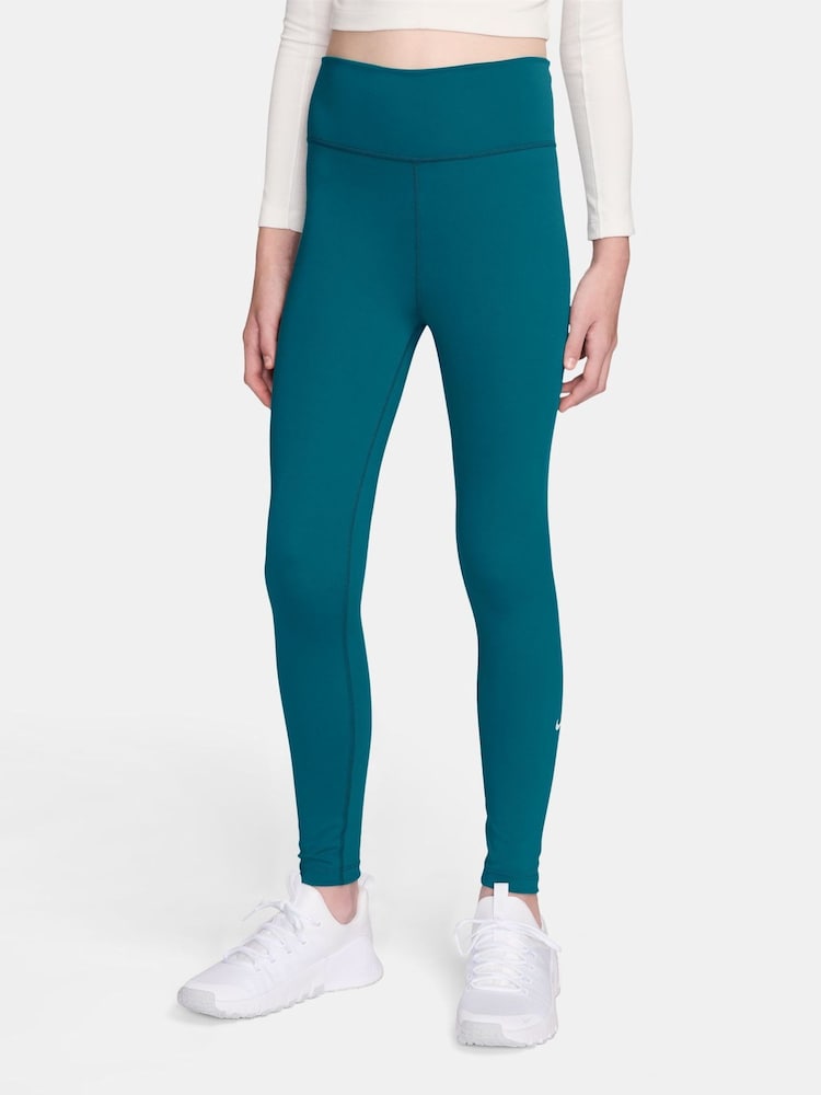 Nike Bright Spruce Green Dri-FIT One Leggings - Image 1 of 3 Nike Bright Spruce Green Dri-FIT One Leggings - Image 1 of 3