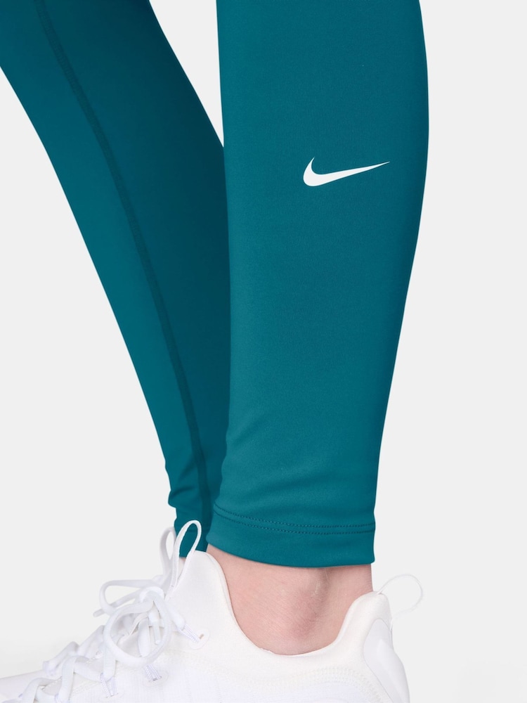 Nike Bright Spruce Green Dri-FIT One Leggings - Image 3 of 3 Nike Bright Spruce Green Dri-FIT One Leggings - Image 3 of 3