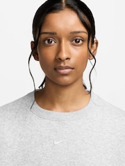 Nike Birch White Studio Fleece Oversized Boxy Sweatshirt - Image 3 of 3