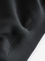 Nike Black Leopard Print Studio Fleece Oversized Crew Neck Sweatshirt - Image 7 of 7