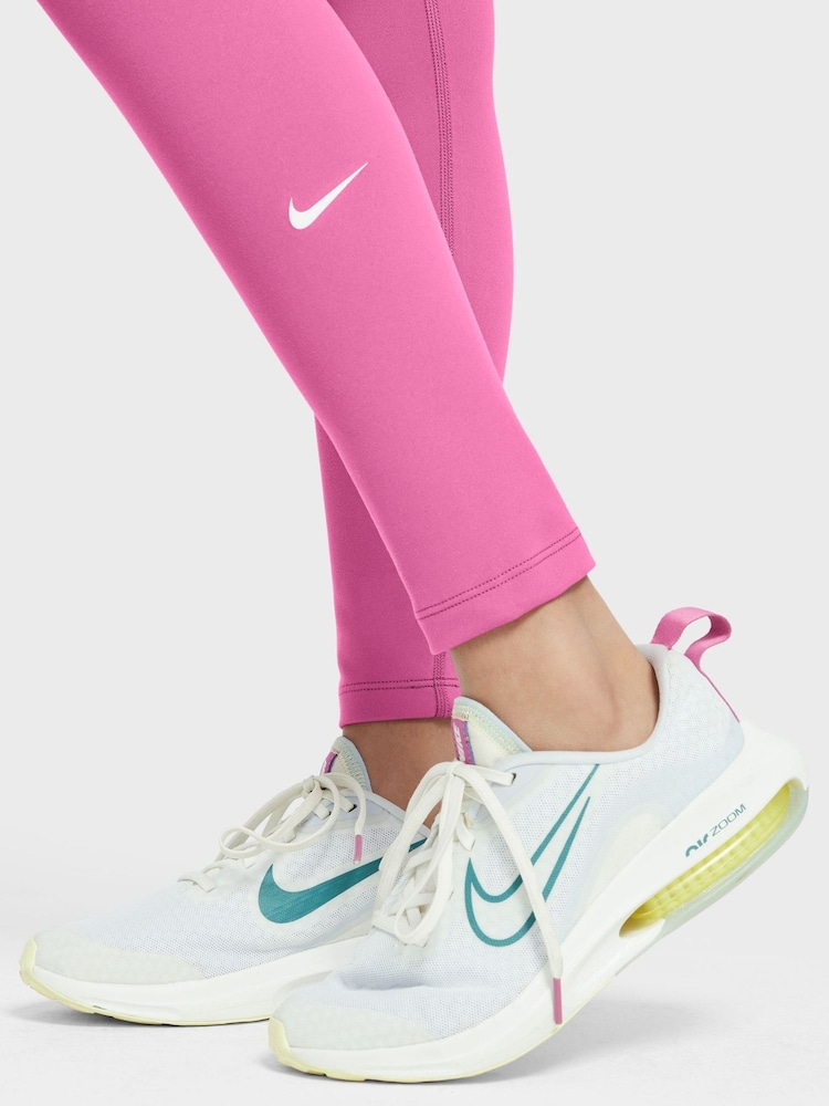 Nike Playful Pink Dri-FIT One Leggings - Image 3 of 3 Nike Playful Pink Dri-FIT One Leggings - Image 3 of 3