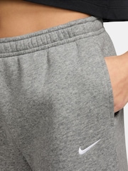 Nike Grey Heather Studio Fleece Wide Leg Joggers - Image 3 of 3