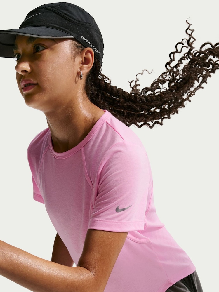 Lyserød Rise - Nike Dri-FIT Tempo T-shirt - Billede 2 af 9