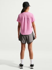 Lyserød Rise - Nike Dri-FIT Tempo T-shirt - Billede 4 af 9