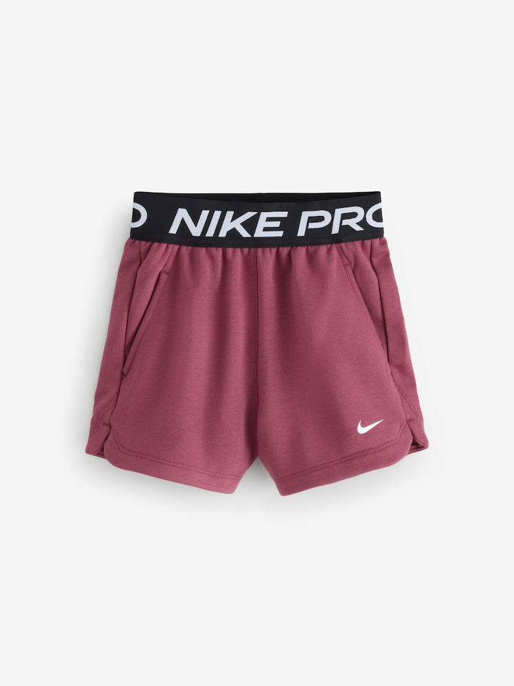 Nike Pink Smoke Pro Dri-FIT Fleece Shorts - Image 1 of 1