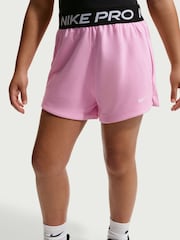 Nike Pink Rise Pro Dri-FIT Fleece Shorts - Image 3 of 5