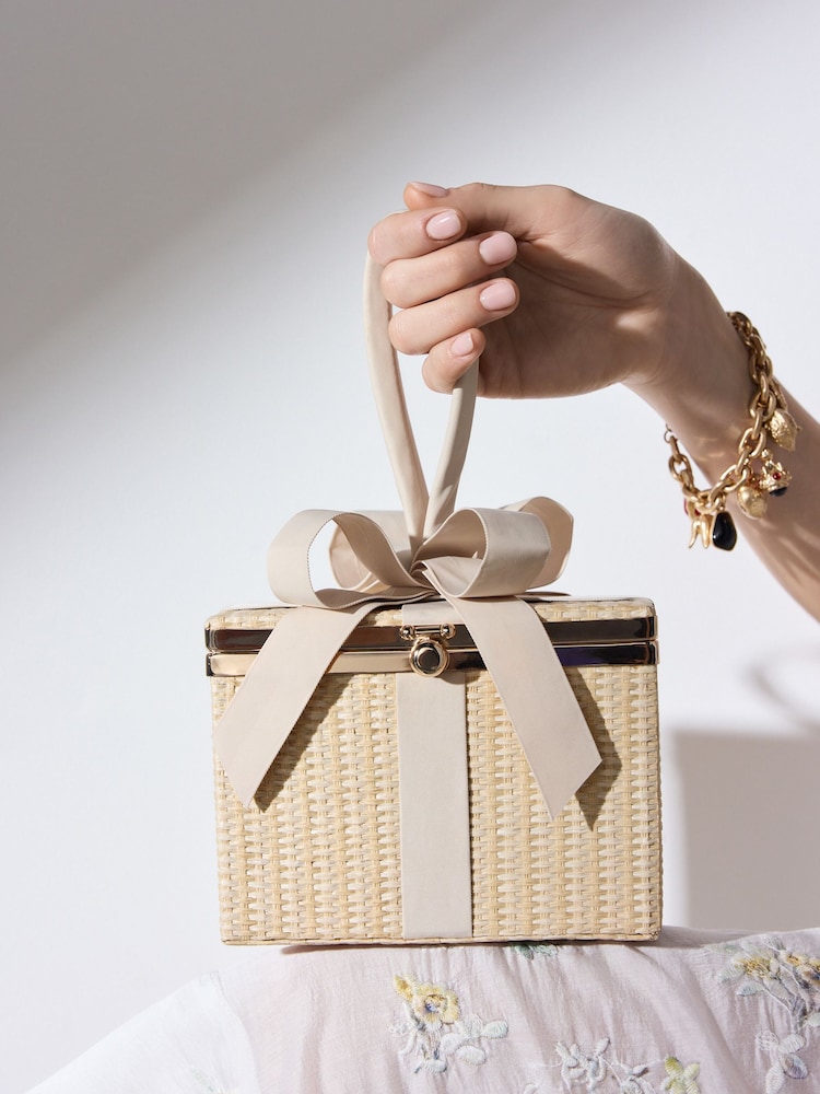 Natural Tabitha Simmons X Next The Keeper Scarf Bag - Image 1 of 9