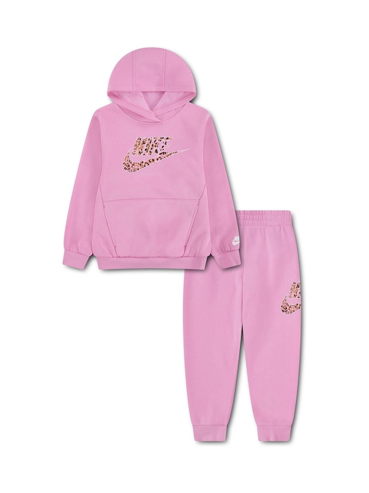 Nike Pink Pullover Tracksuit - Image 1 of 4