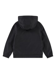 Nike Black Fleece-Lined Windbreaker Jacket - Image 2 of 4