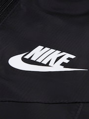 Nike Black Fleece-Lined Windbreaker Jacket - Image 3 of 4