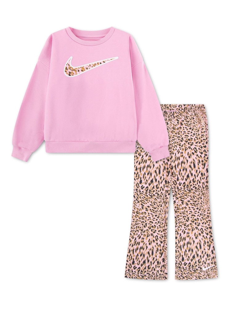 Nike Pink All-Over Print Tracksuit - Image 2 of 5
