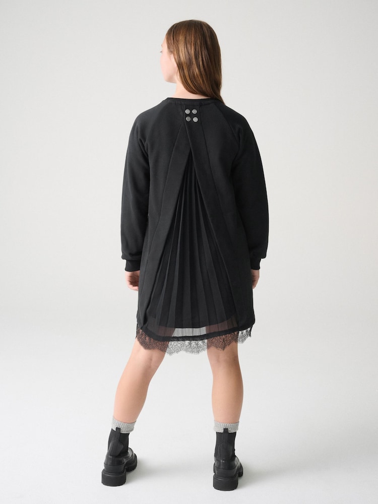 Schwarz - smALLSAINTS Lee Lace Sweatkleid - Bild 2 von 10