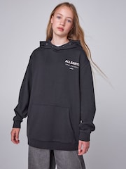smALLSAINTS Black Underground Oversized Pullover Hoodie - Image 2 of 12
