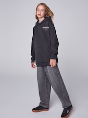 smALLSAINTS Black Underground Oversized Pullover Hoodie - Image 3 of 12