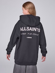 smALLSAINTS Black Underground Oversized Pullover Hoodie - Image 4 of 12