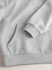smALLSAINTS Grey Underground Oversized Pullover Hoodie - Image 4 of 4