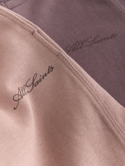 smALLSAINTS Purple Script Henley Top and Joggers Set - Image 3 of 6
