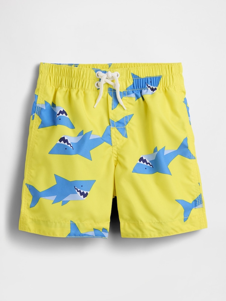 Gap Yellow Shark Swim Trunks (12mths-5yrs) - Image 1 of 2