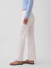 Gap White Mid Rise Relaxed Straight Jeans - Image 4 of 4