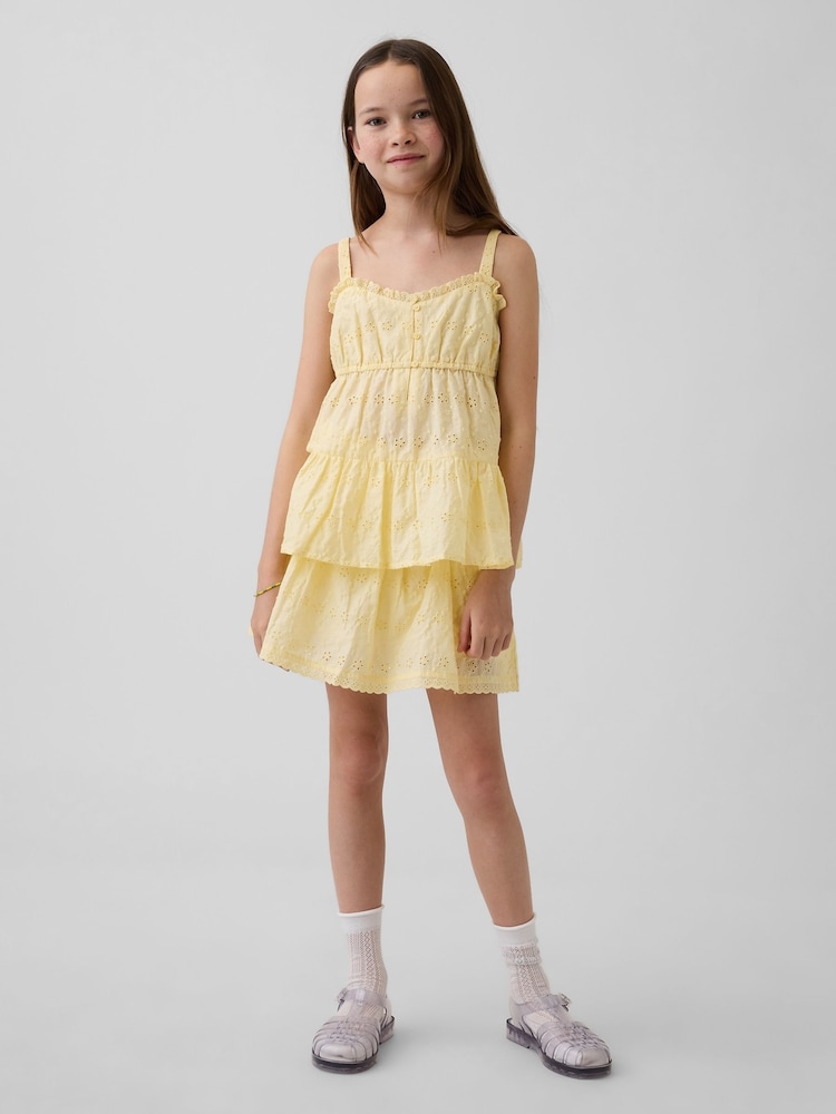 Gap Yellow Eyelet Foldover Skort (4-13yrs) - Image 1 of 5