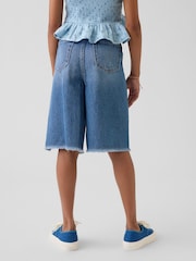 Gap Medium Wash Low Rise UltraSoft Easy Longline Denim Shorts (4-13yrs) - Image 2 of 5